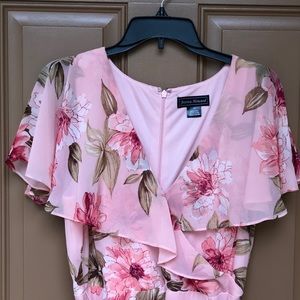 Floral Ladies Asymmetrical Hem Dress